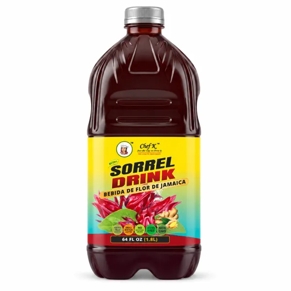 Chef K, Inc. | Sorrel Drink – Authentic Jamaican Sorrel | Family Size | 64 oz