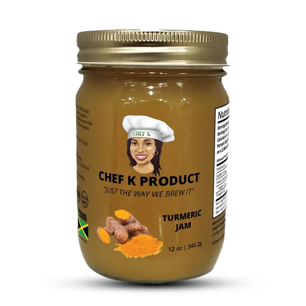 Chef K, Inc. | Turmeric Jam – 12 oz | Unique Turmeric Flavor | Immune-Boosting Spread
