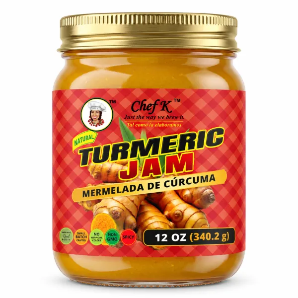 Chef K, Inc. | Turmeric Jam – 12 oz | Unique Turmeric Flavor | Immune-Boosting Spread